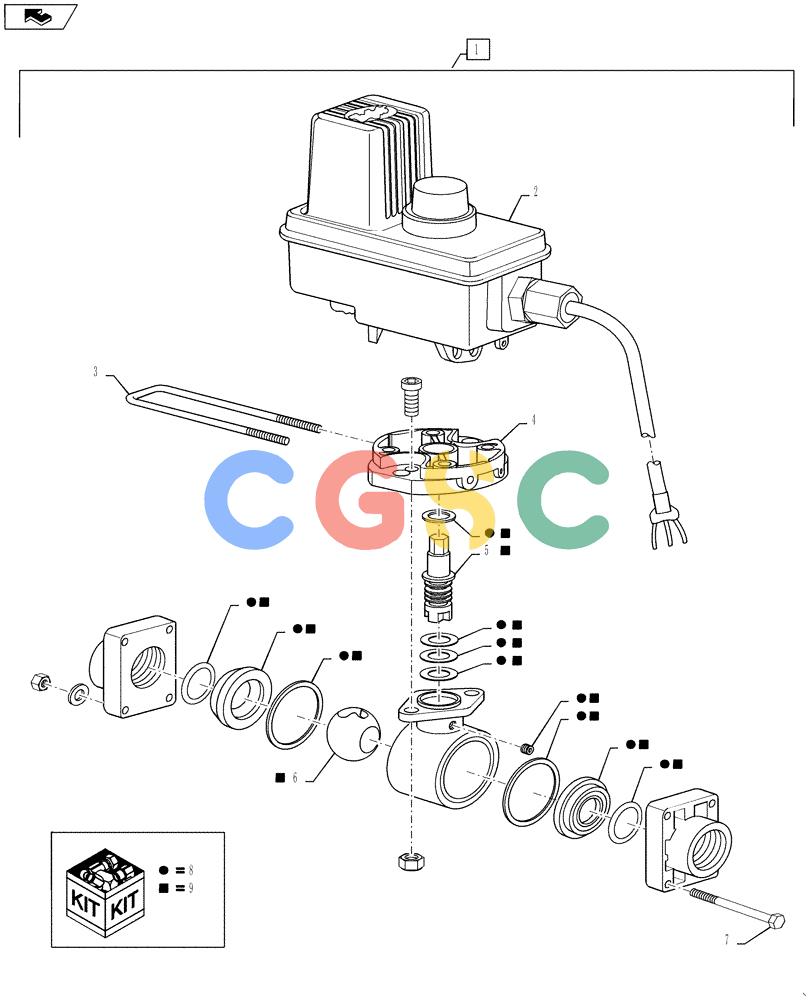 凯斯零件查询(810) - FLEX-AIR APPLICATOR - 2012 (2/12-) (78.110.15.AA) - WET BOOM CONTROL VALVE Case Agriculture