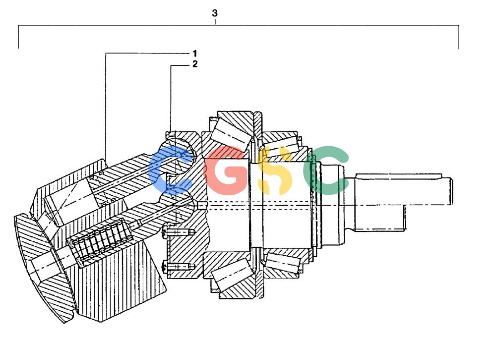 纽荷兰零件查询(DC80) - CRAWLER DOZER (N.A. VERSION) (4/99-) (2.329[03A]) - HYDROSTATIC DRIVE ENGINES - ROTATING ASSY DC80 New Holland Constructuion