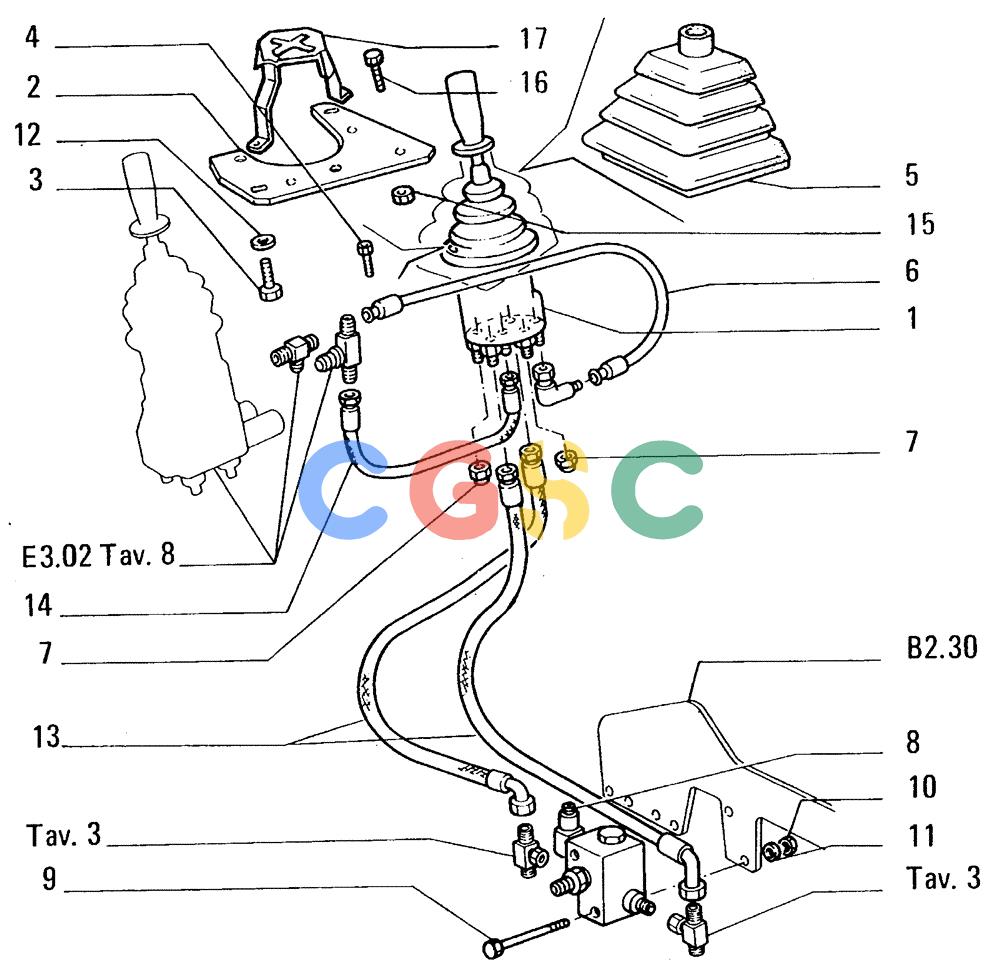 纽荷兰零件查询(FL14E) - CRAWLER LOADER (E3.02/1A[002]) - HYDRAULIC SYSTEM New Holland Constructuion