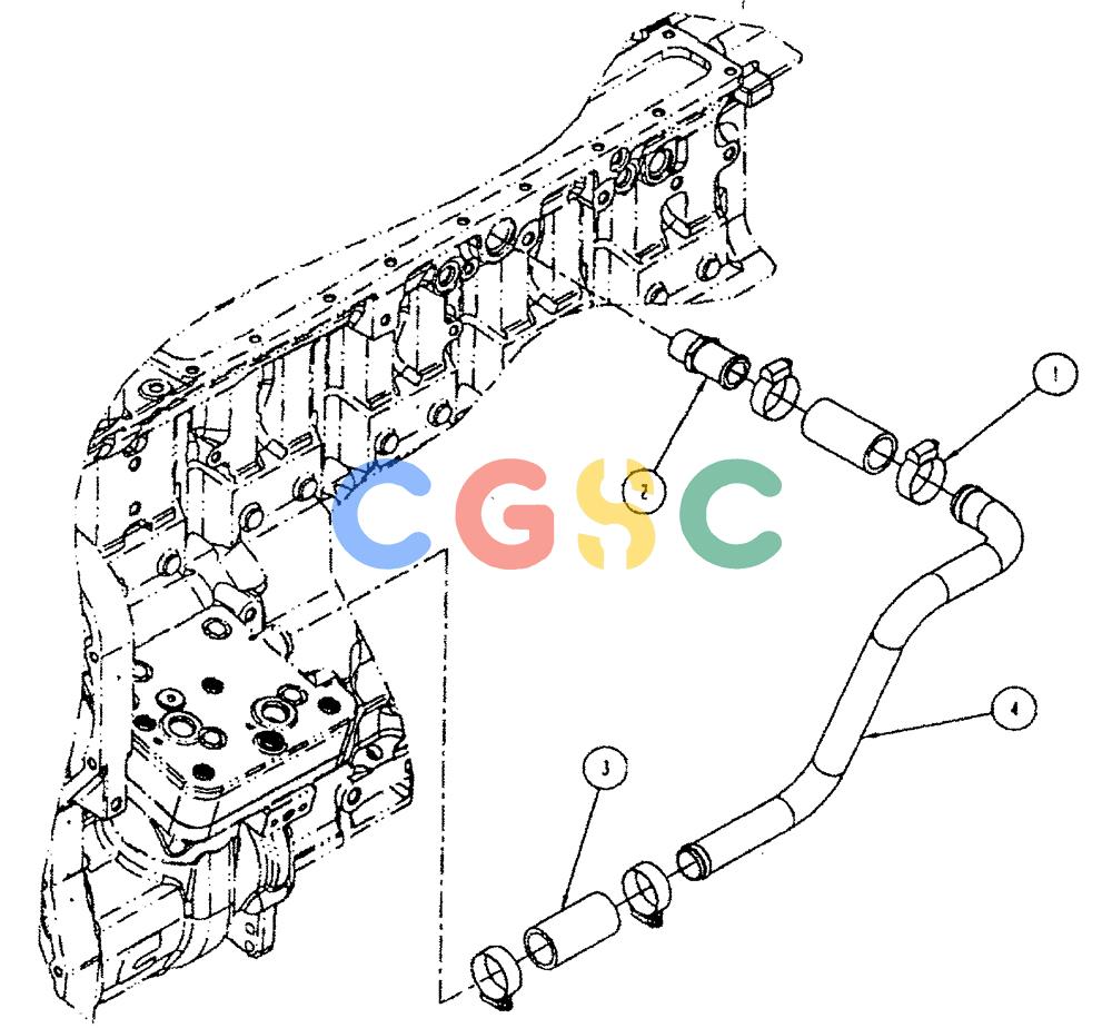 凯斯零件查询(FLX3510) - FLOATER (8/04-8/06) (02-008) - COMPRESSOR AIR INLET ARRANGEMENT Case Agriculture