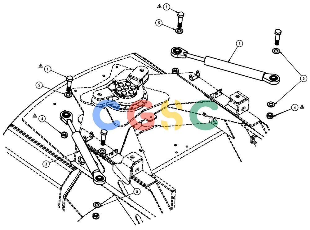 凯斯零件查询(FLX3510) - FLOATER (8/04-8/06) (06-006[01]) - HYDRAULIC STEERING GROUP Case Agriculture