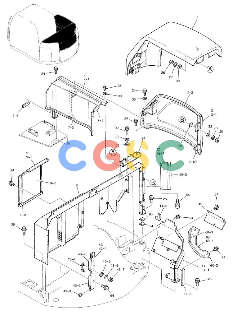 纽荷兰零件查询(EH80) - MIDI CRAWLER EXCAVATOR ASN LF04-02000 (N4TA18001 thru N4TA18010, ASN N5TA18011 -) (NA) (1/ (071) - GUARD INSTALLATION New Holland Constructuion