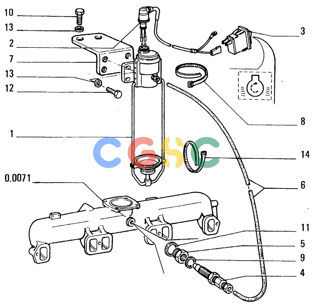 纽荷兰零件查询(FD14E) - CRAWLER DOZER (96.7130[001]) - COLD WEATHER STARTING AID New Holland Constructuion