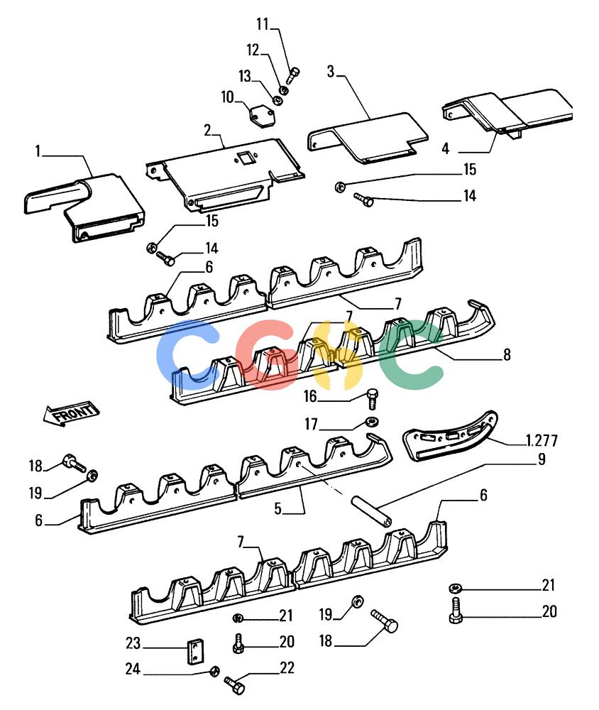 纽荷兰零件查询(FD255) - CRAWLER DOZER (N.A. VERSION) (7/95-) (2.348[01]) - TRACK GUARDS New Holland Constructuion