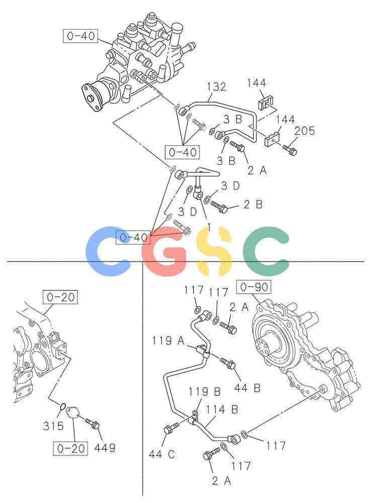 纽荷兰零件查询(E805) - CRAWLER EXCAVATOR TIER 3 (7/06-) (02-052-01[01]) - OIL CIRCUIT New Holland Constructuion