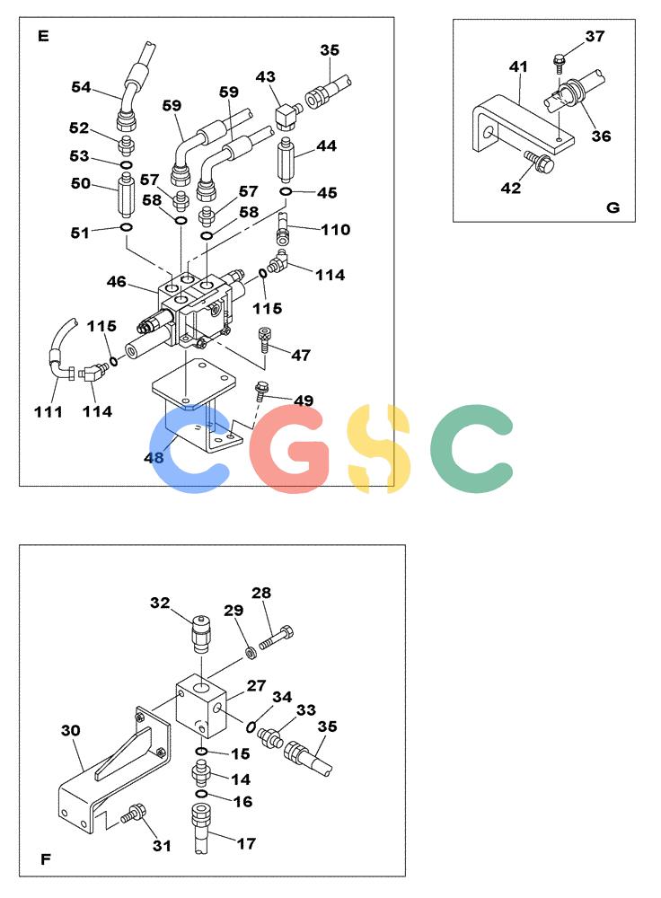 纽荷兰零件查询(E805) - CRAWLER EXCAVATOR TIER 3 (7/06-) (08-041-00[01]) - HYDRAULIC CIRCUIT - SMALL FLOW New Holland Constructuion
