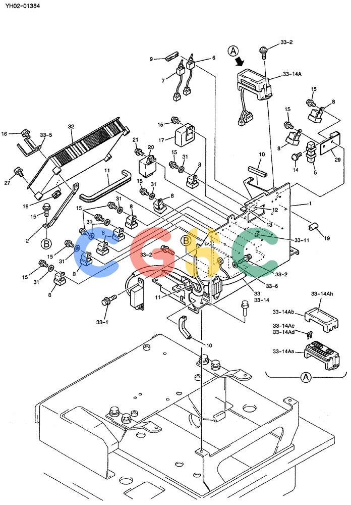 神钢零件查询(ED150) - BLADE RUNNER EXCAVATOR/DOZER ASN YH02-01384 (4/02-12/03) (01-013[1]) - CONTROLLER GROUP Kobelco