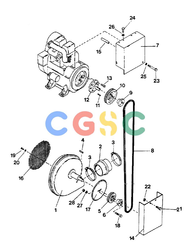 凯斯零件查询(1802) - CONCORD AIR SYSTEM (1/90-11/01) (50) - BLOWER MOUNTING GROUP, MODEL AS1502 Case Agriculture