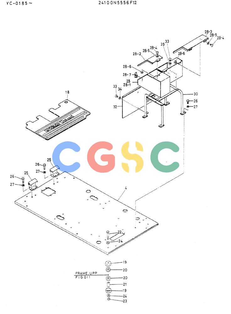 神钢零件查询(MD300LC) - EXCAVATOR BTW YC0101 - YC0300 (1/80-12/06) (02-004) - PLATE ASSY, FLOOR Kobelco