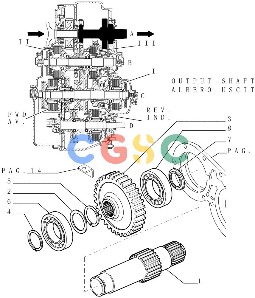 纽荷兰零件查询(DC180.B) - CRAWLER DOZER TIER 2 (3/03-) (1.211[24]) - TRANSMISSION - COMPONENTS New Holland Constructuion