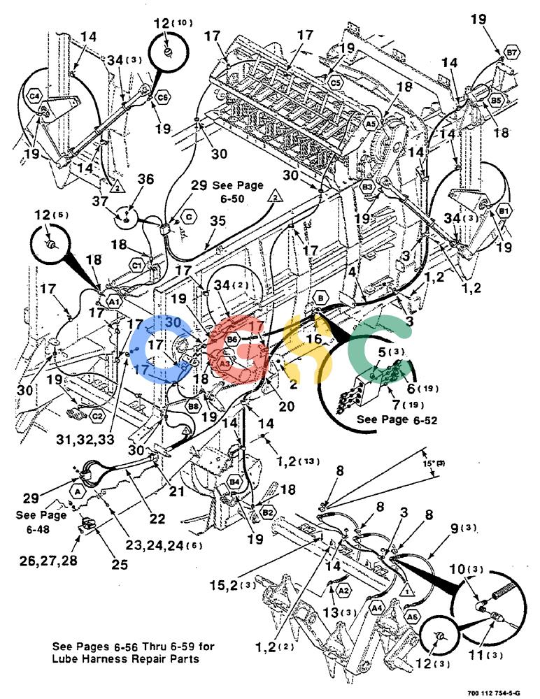 凯斯零件查询(8580) - CASE IH LARGE RECTANGULAR BALER (1/88-12/98) (06-46) - LUBE ASSEMBLY, CENTRALIZED Case Agriculture