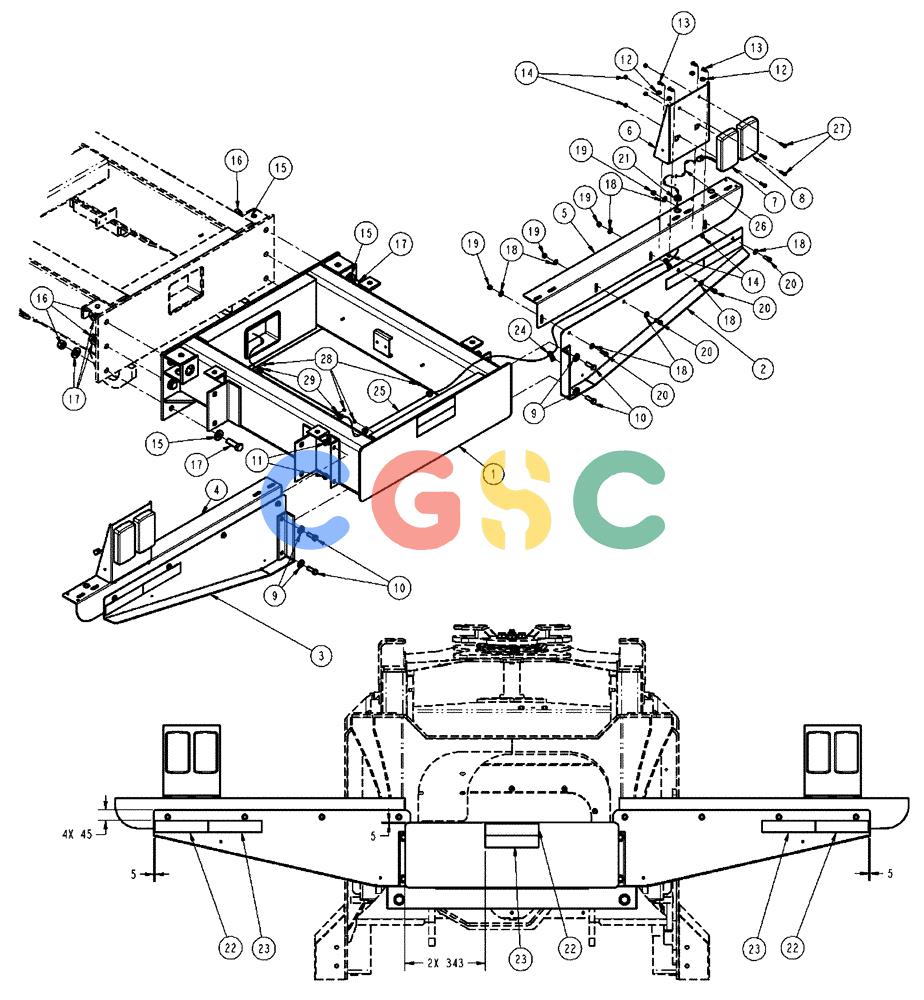 凯斯零件查询(438) - FLEX-AIR APPLICATOR - 2003 (3/03-10/03) (05-003) - EXTENSION GROUP, 70’, 46” Case Agriculture
