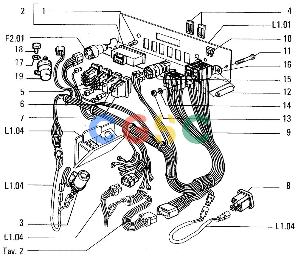 纽荷兰零件查询(FL14E) - CRAWLER LOADER (F4.01[001]) - LIGHTING SYSTEM New Holland Constructuion