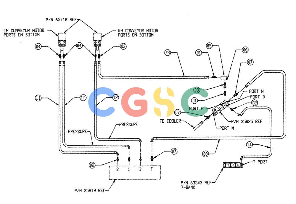 凯斯零件查询(FLEX-AIR) - APPLICATOR (1995-1997) (2/95-2/97) (06-004) - CONVEYOR FITTING GROUP Case Agriculture