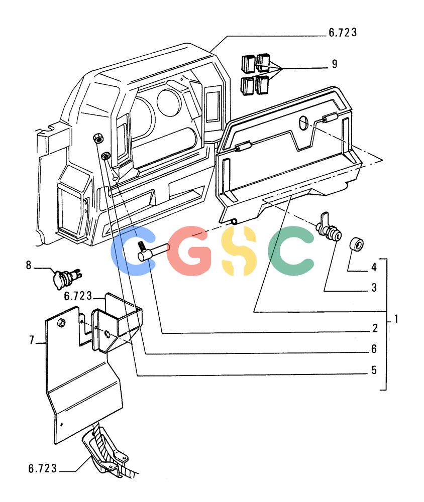 纽荷兰零件查询(FD175) - CRAWLER DOZER (N.A. VERSION)(S/N 061640 & AFTER) (1/93-) (9.651[04]) - ROPS CANOPY - OPTIONAL CODE 76029305 New Holland Constructuion