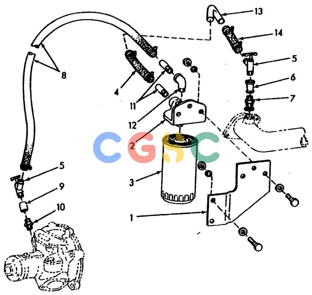 纽荷兰零件查询(65B) - MOTORGRADERS (A4.02[002A]) - COOLANT FILTER (SECOND STYLE) New Holland Constructuion