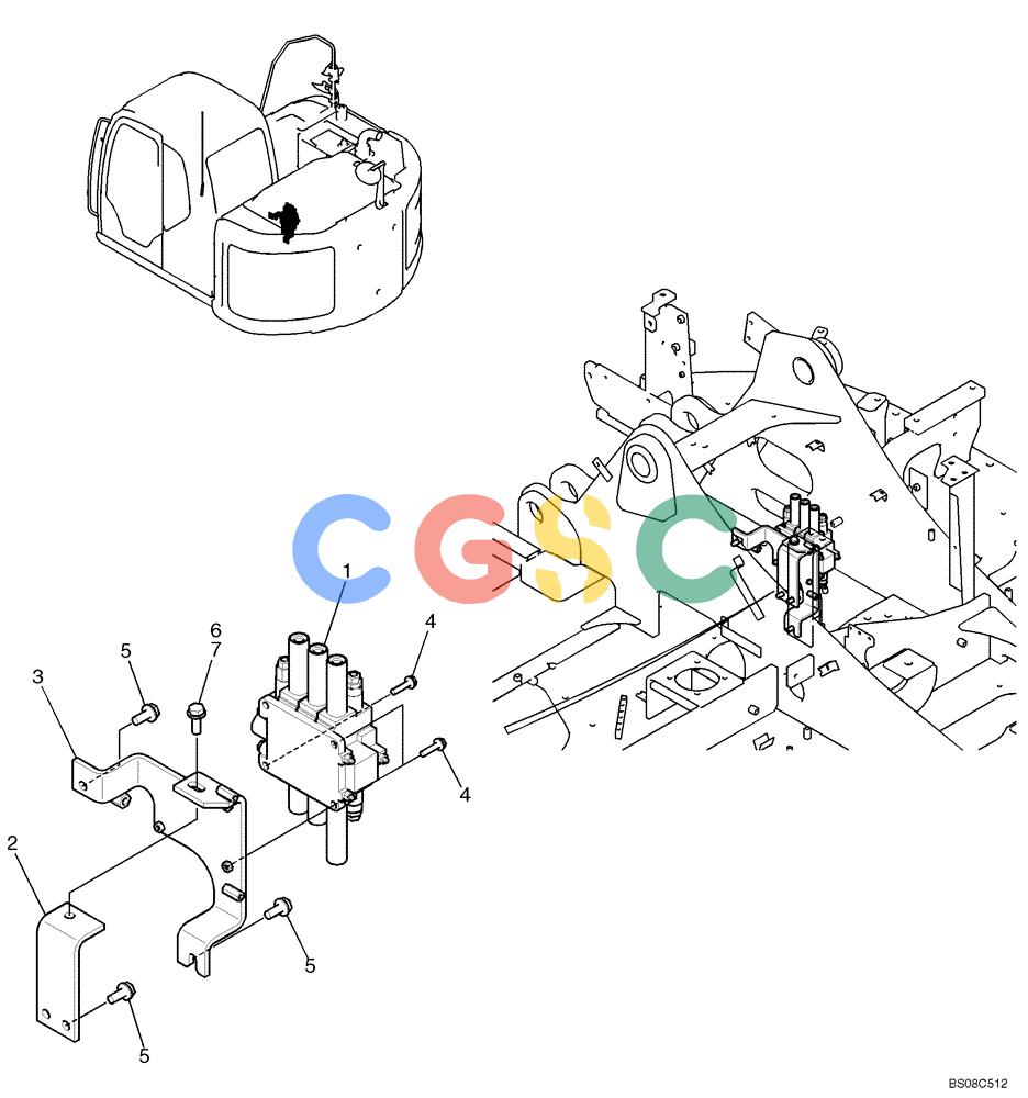 神钢零件查询(ED150) - BLADE RUNNER ACERA SR EXCAVATOR DOZER (TIER 3 ) ASN YL06-01201 (5/08-12/12) (02-16-01[00]) - VALVE INSTALLATION (YY64H00216F1) Kobelco