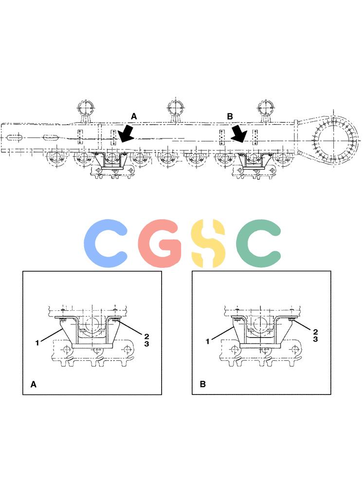 纽荷兰零件查询(E805) - CRAWLER EXCAVATOR (1/05-) (05-007-00[01]) - GUIDE, CHAIN New Holland Constructuion