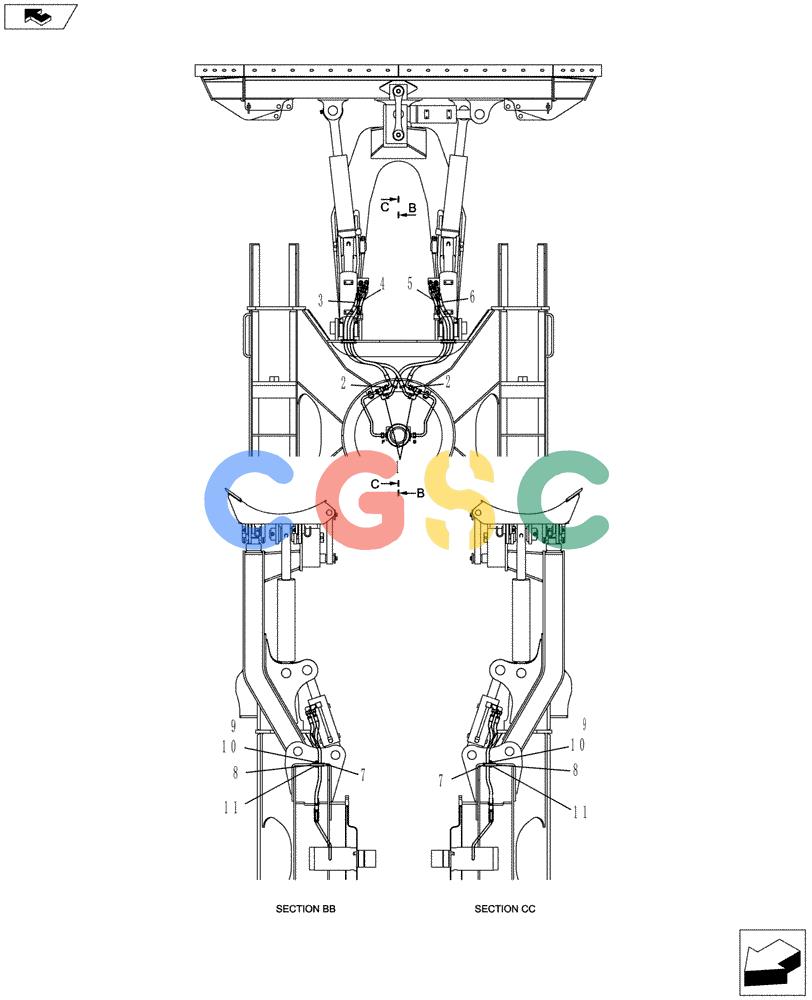 神钢零件查询(ED150-2) - BLADE RUNNER EXCAVATOR/DOZER ASN LH01-01001 (1/09-12/12) (02-019[01]) - HYDRAULIC LINES, LOWER (PTPA) Kobelco