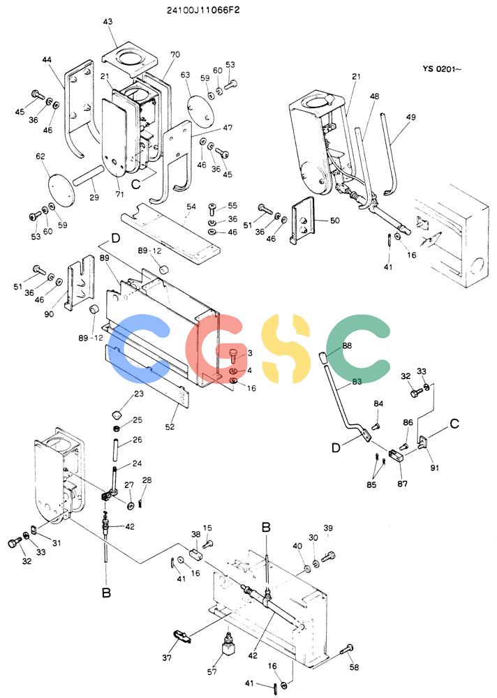 神钢零件查询(K916LC) - MARK II EXCAVTOR ASN YS0201 (1/89-12/03) (03-003[02]) - CONTROL ASSY Kobelco