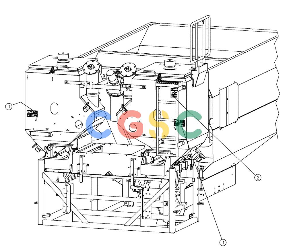 凯斯零件查询(FLX810) - FLEX-AIR APPLICATOR (10/03-8/09) (14-002) - DECAL GROUP, DOUBLE BIN Case Agriculture