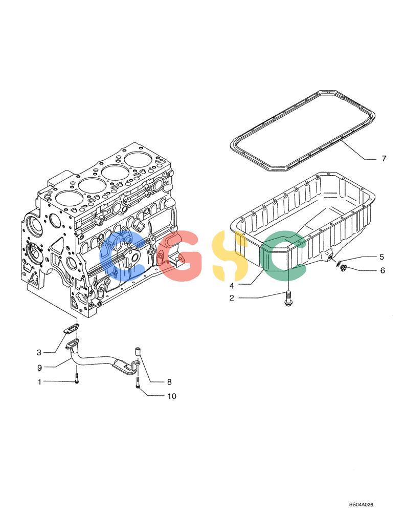 纽荷兰零件查询(DC75) - CRAWLER DOZER (8/04-) (02-12) - OIL PUMP, PAN New Holland Constructuion