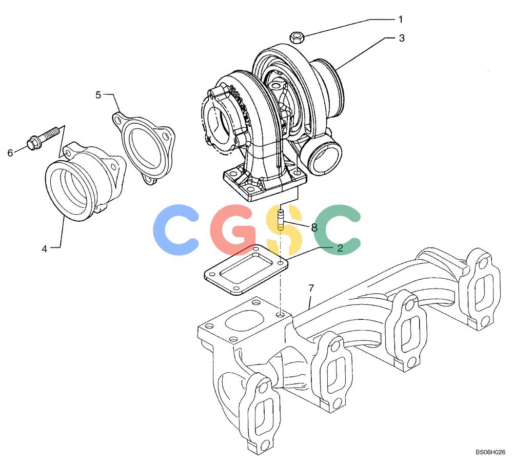 纽荷兰零件查询(D85) - CRAWLER DOZER - NA (1/06-) (02-29) - TURBOCHARGER New Holland Constructuion