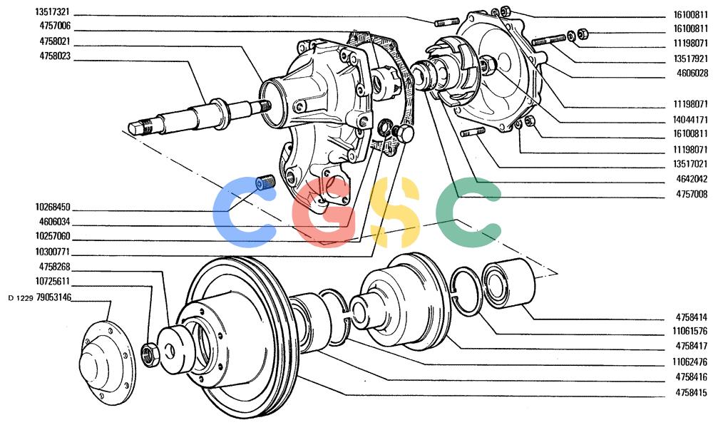 纽荷兰零件查询(FD20) - CRAWLER DOZER (A4.03/A[001]) - WATER PUMP New Holland Constructuion