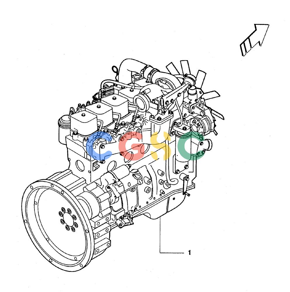 纽荷兰零件查询(FL145) - CRAWLER LOADER (N.A. VERSION) (11/98-) (0.021[01]) - ENGINE New Holland Constructuion