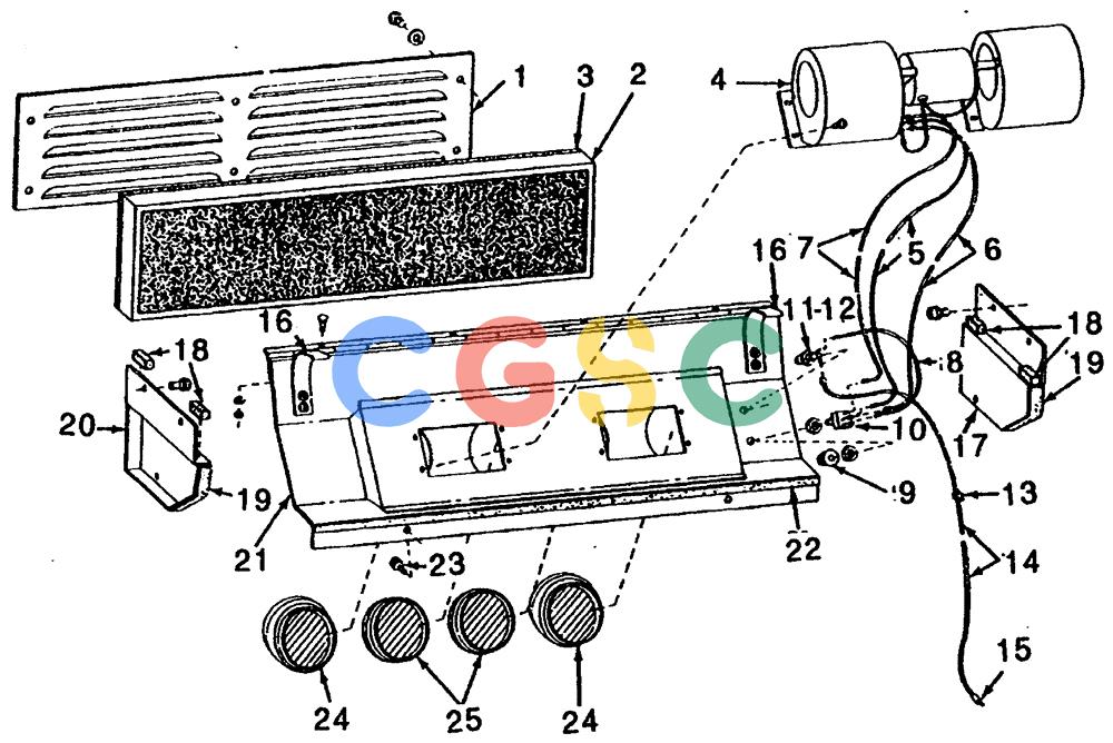 纽荷兰零件查询(65B) - MOTORGRADERS (E1.01[001]) - CAB PRESSURIZER New Holland Constructuion