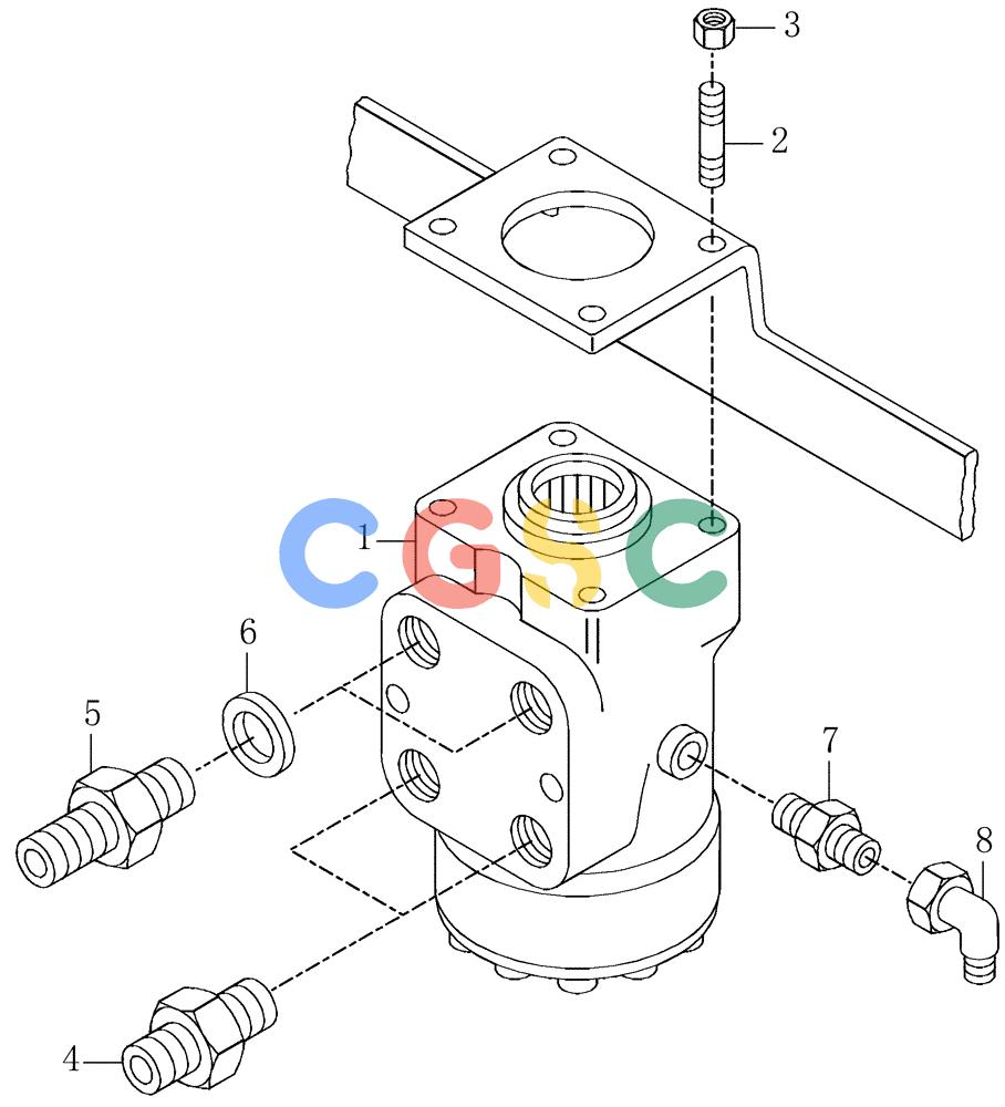 纽荷兰零件查询(AD300) - ARTICULATED DUMP TRUCK (1/01-) (3.413/1A[01A]) - POWER STEERING New Holland Constructuion