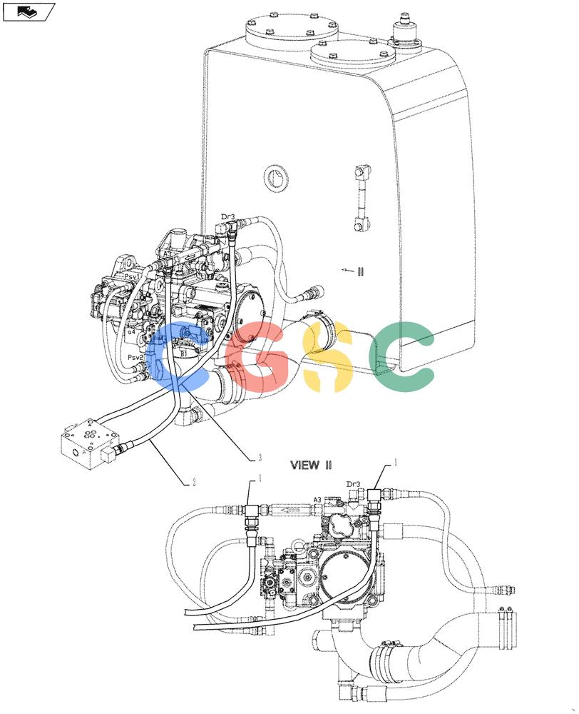 神钢零件查询(SK170 ACERA M-9) - CRAWLER EXCAVATOR - TIER 3 NON-REGULATED (1/12-12/13) (84.100.AD[05]) - QUICK COUPLER, HYD. LINE, CONTROL (HENDRIX) Kobelco