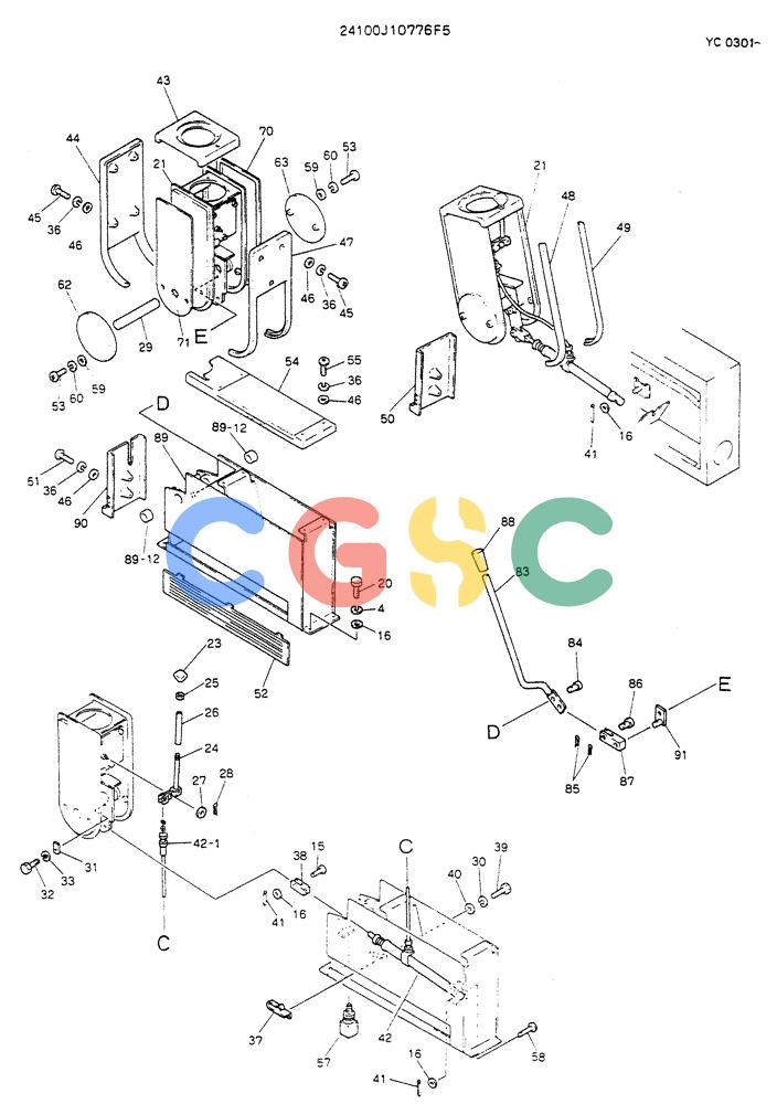 神钢零件查询(K912LC) - MARK II EXCAVATOR ASN YC0301-0737 (1/88-12/03) (03-001[02]) - CONTROL ASSY Kobelco