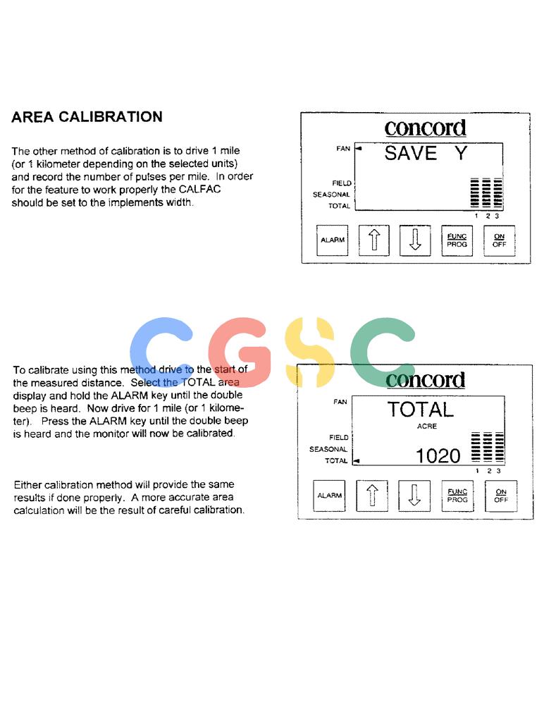 凯斯零件查询(1100) - CONCORD AIR SYSTEM (10/97-12/00) (C06) - AREA CALIBRATION Case Agriculture