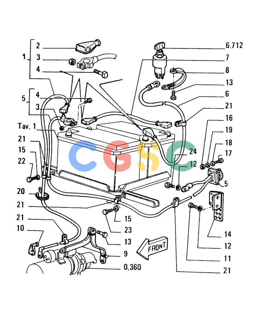 纽荷兰零件查询(FD175) - CRAWLER DOZER (N.A. VERSION)(S/N 061640 & AFTER) (1/93-) (6.701[02]) - BATTERY - SEAT AND SUPPORT New Holland Constructuion