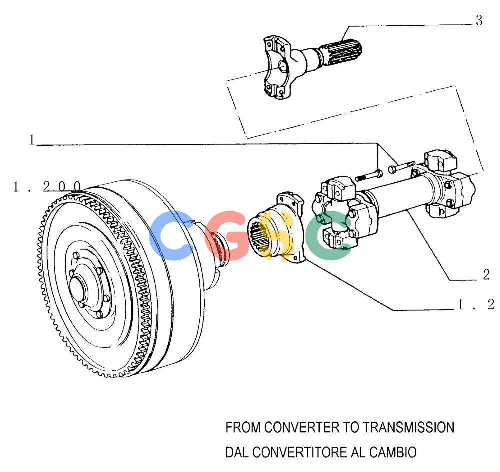 纽荷兰零件查询(FD145) - CRAWLER DOZER (N.A. VERSION) (10/98-) (1.204[01]) - DRIVE SHAFT New Holland Constructuion