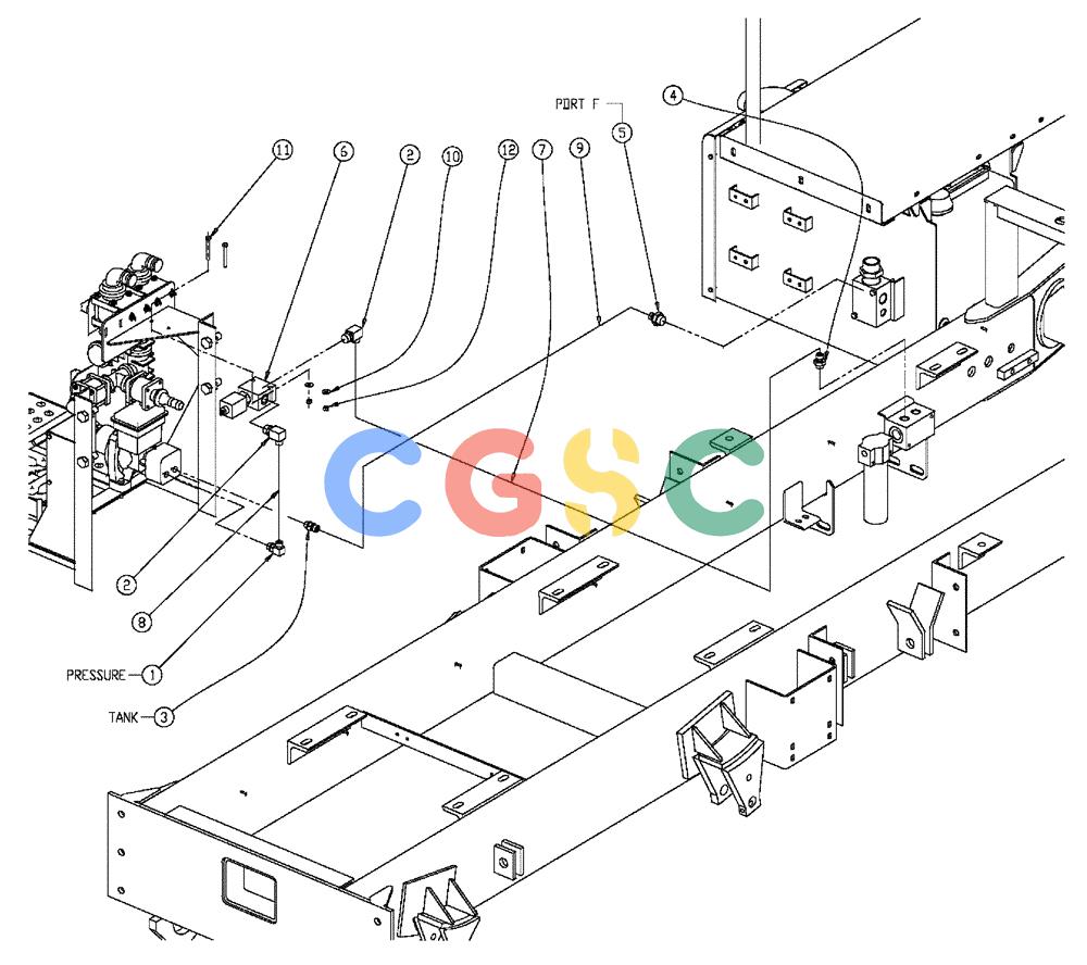 凯斯零件查询(438) - FLEX-AIR APPLICATOR - 2003 (3/03-10/03) (11-027) - HYDRAULIC GROUP, WET KIT, 60’ & 70’ Case Agriculture