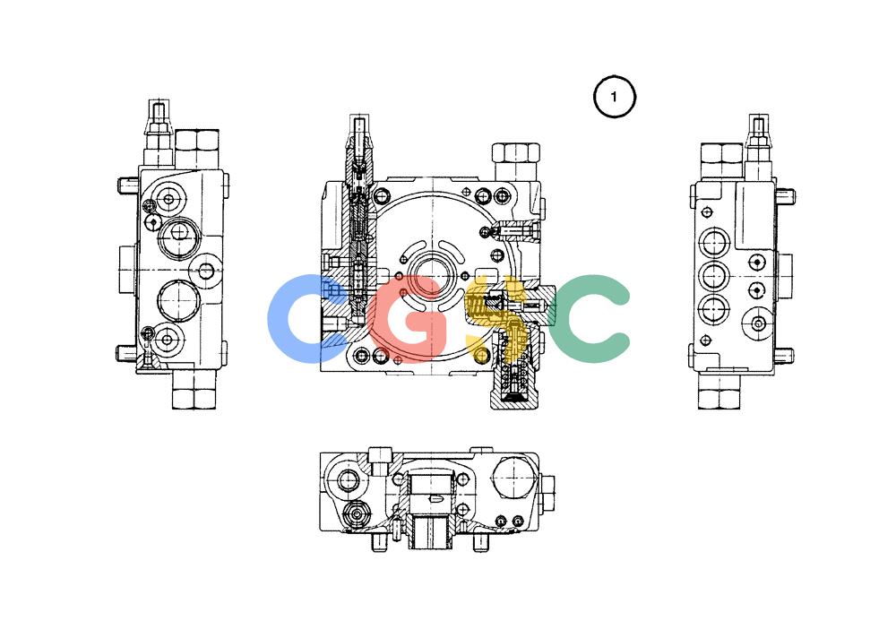 纽荷兰零件查询(EC215) - CRAWLER EXCAVATOR (11/99-) (22.030[002]) - SWING PUMP (S/N 721690-UP) New Holland Constructuion