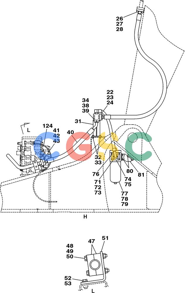 纽荷兰零件查询(E805) - CRAWLER EXCAVATOR (1/05-) (08-061-06[01]) - HYDRAULICS MULTIFUNCTION AUXILIARY New Holland Constructuion