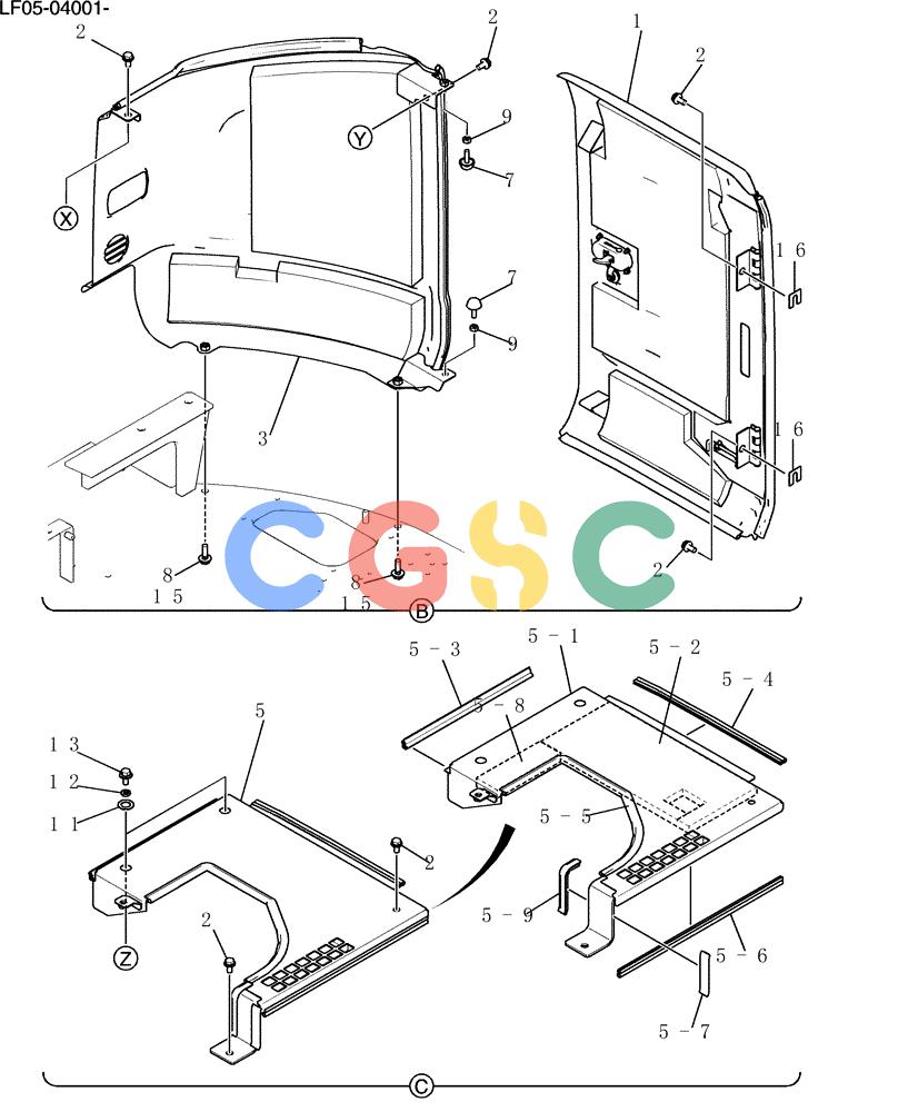纽荷兰零件查询(E80BMSR) - CRAWLER EXCAVATOR ASN LF05-04001 - (N8TA18060) (243-17[2]) - GUARD INSTAL New Holland Constructuion