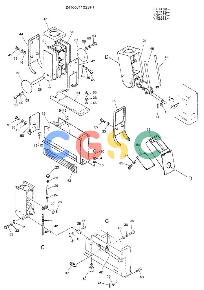 神钢零件查询(K907LC) - MARK II EXCAVATOR ASN YQ0565 (GLOBAL) (1/87-12/03) (03-002 [02]) - CONTROL ASSY (24100J11023F1) Kobelco
