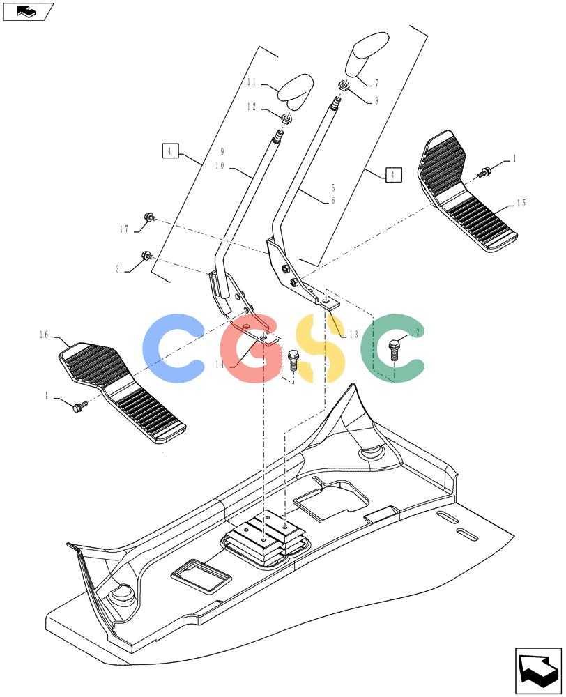 神钢零件查询(SK170 ACERA M-9) - CRAWLER EXCAVATOR - TIER 3 NON-REGULATED (1/12-12/13) (35.726.AE) - CONTROL LEVER Kobelco