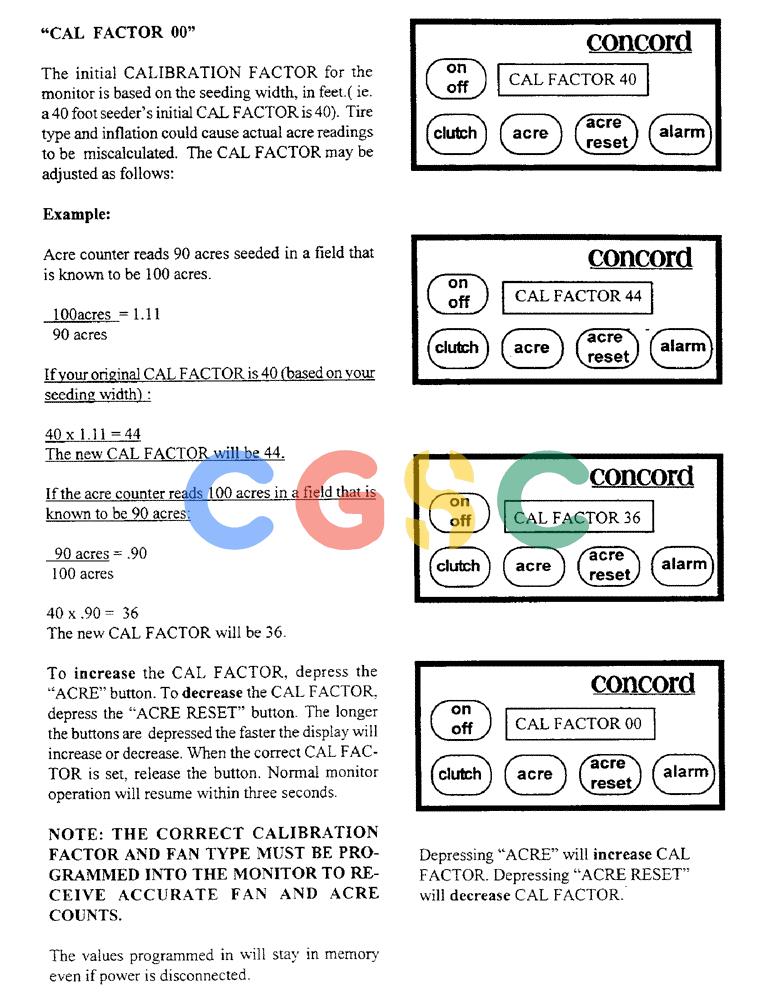 凯斯零件查询(1100) - CONCORD AIR SYSTEM (10/97-12/00) (C24) - CAL FACTOR 00 Case Agriculture