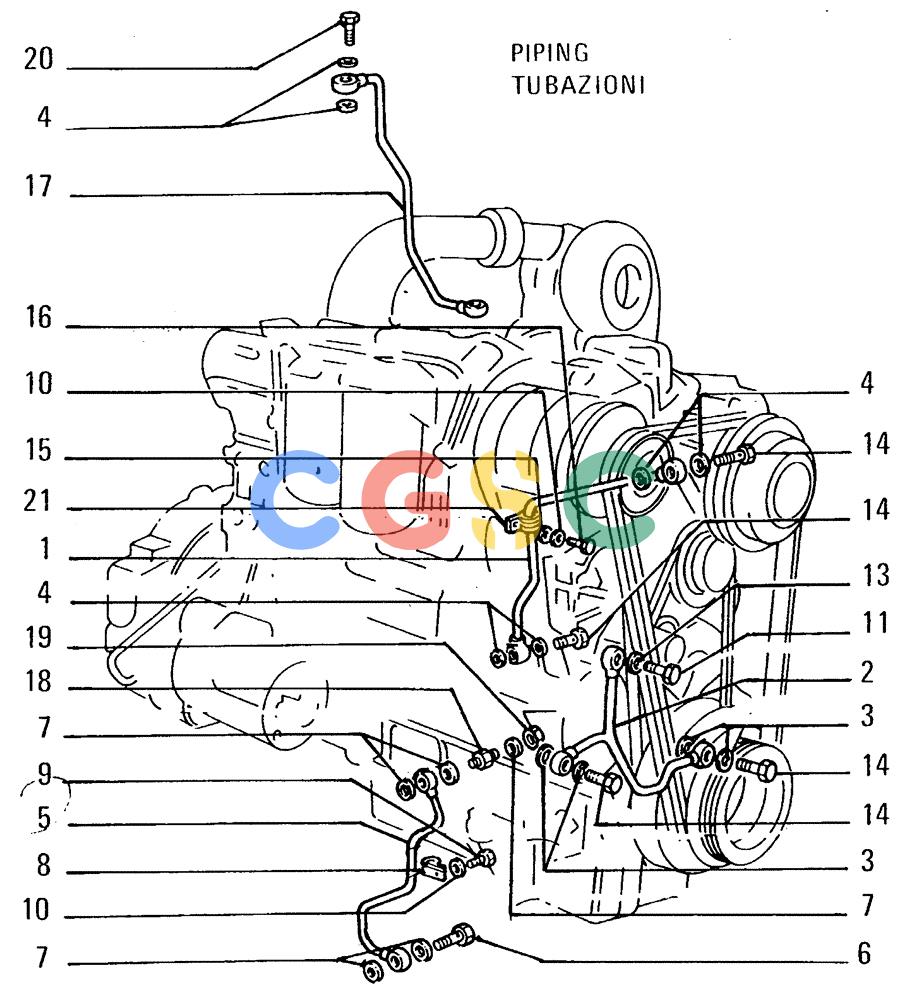 纽荷兰零件查询(FL14E) - CRAWLER LOADER (A3.01[004]) - ENGINE LUBRICATION New Holland Constructuion