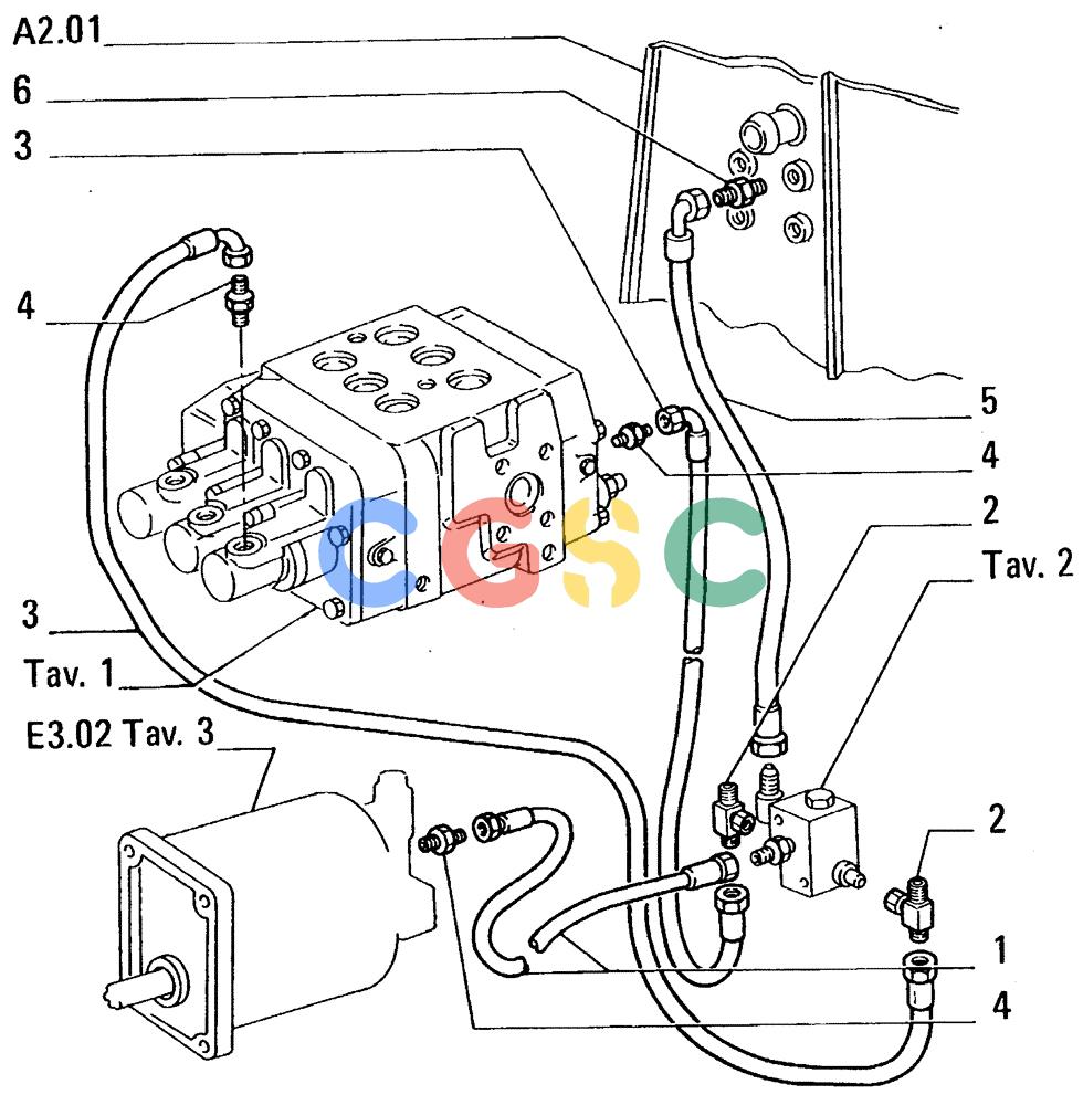 纽荷兰零件查询(FL14E) - CRAWLER LOADER (E3.02/1[003]) - HYDRAULIC SYSTEM New Holland Constructuion