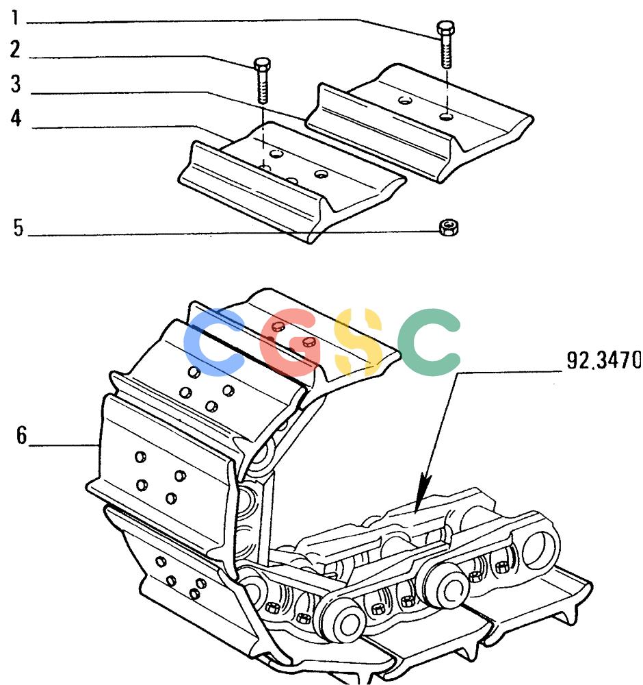 纽荷兰零件查询(FD14E) - CRAWLER DOZER (92.3481[002]) - SALT TRACK CHAIN-SHOES New Holland Constructuion