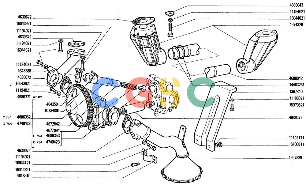 纽荷兰零件查询(FD20) - CRAWLER DOZER (A3.01[001]) - LUBRICATION SYSTEM New Holland Constructuion