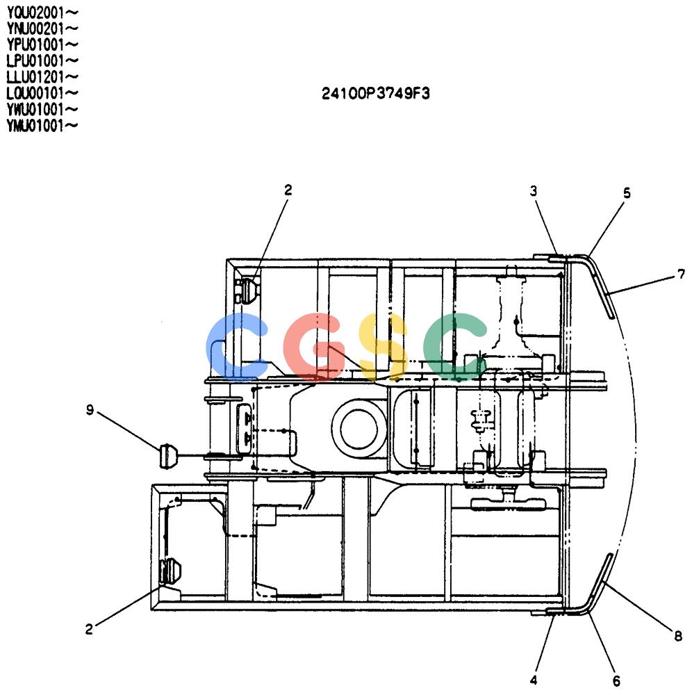 神钢零件查询(SK130LC) - EXCAVATOR BTW YPU1001 - YPU2000 (1/98-12/98) (06-006) - SWING FLASHER ASSY (24100P3749F3) Kobelco