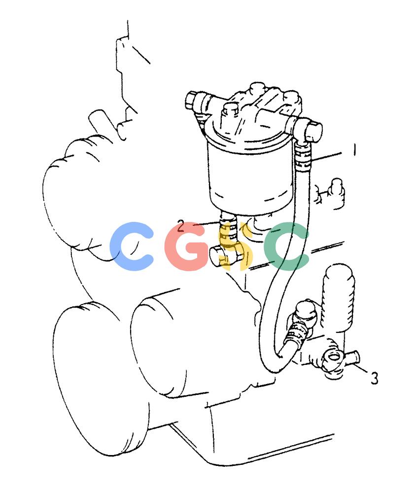 神钢零件查询(6DR5) - MITSUBISHI DIESEL ENGINE (1/06-12/06) (03-007) - FUEL HOSE Kobelco