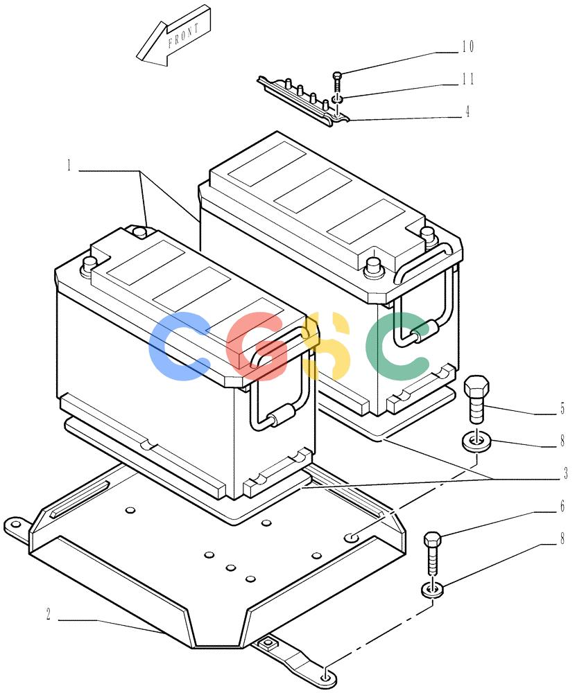 纽荷兰零件查询(DC150LT) - CRAWLER DOZER (6/00-) (6.701[01]) - BATTERY - SEAT AND SUPPORT New Holland Constructuion